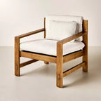 Fauteuil rembourré à structure en bois - Hearth & Hand avec les meubles Magnolia