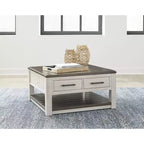 Signature Design by Ashley Darborn Table basse relevable, Gris et marron