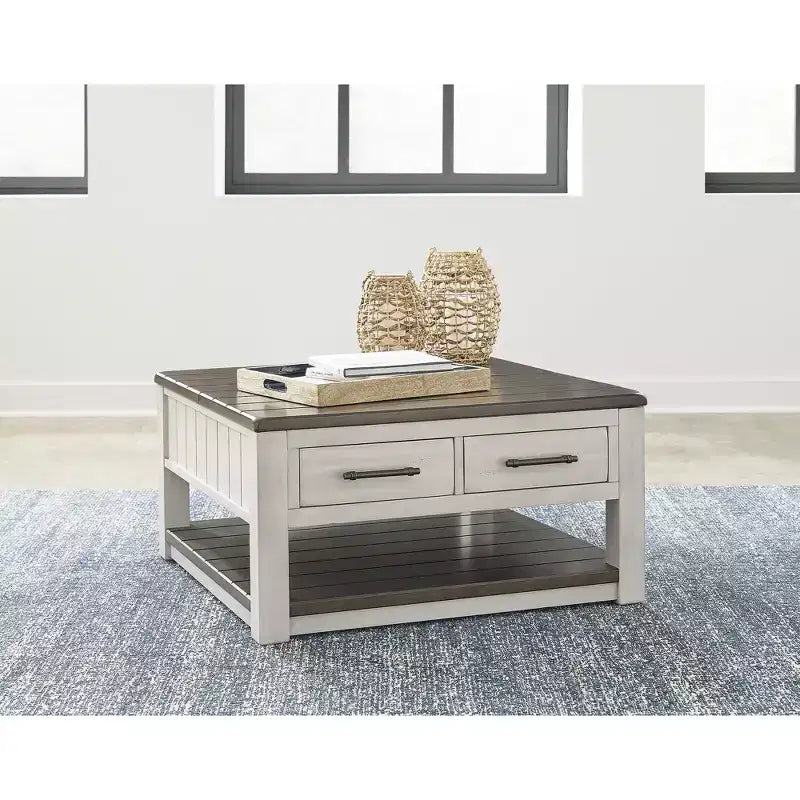 Signature Design by Ashley Darborn Table basse relevable, Gris et marron