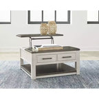 Signature Design by Ashley Darborn Table basse relevable, Gris et marron