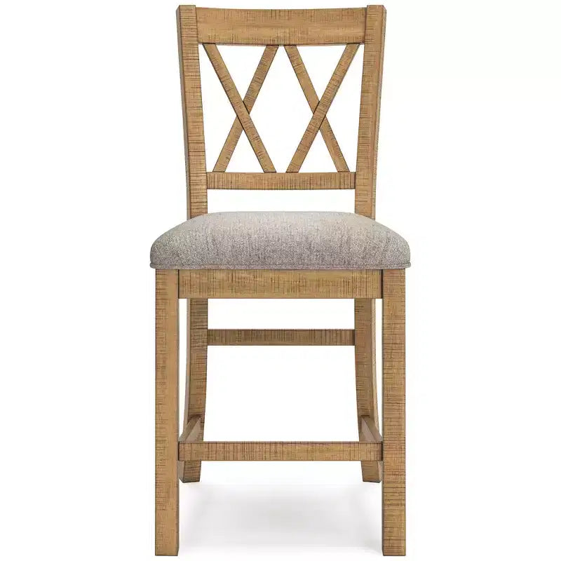 Tabouret de bar à hauteur de comptoir Havonplane de Signature Design by Ashley, ensemble de 2, brun