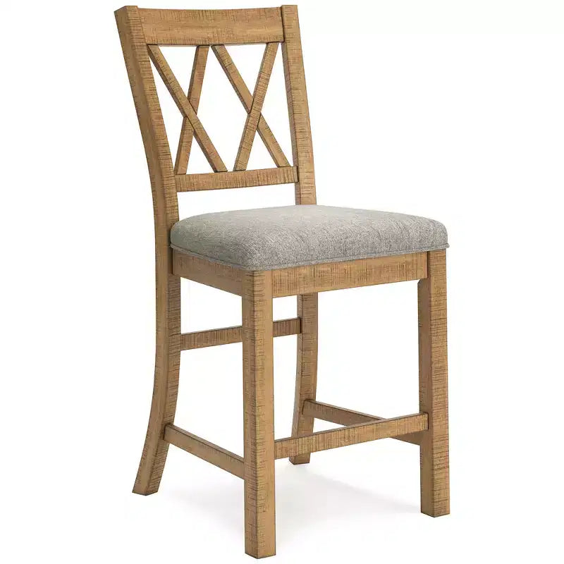 Tabouret de bar à hauteur de comptoir Havonplane de Signature Design by Ashley, ensemble de 2, brun