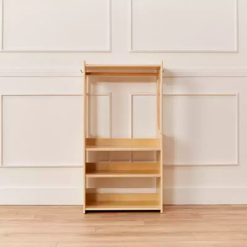 ECR4Kids Portant à vêtements pour enfants TrendiTot avec étagères réglables, armoire pour tout-petits