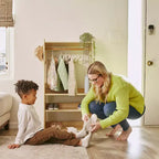 ECR4Kids Portant à vêtements pour enfants TrendiTot avec étagères réglables, armoire pour tout-petits