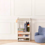 ECR4Kids Portant à vêtements pour enfants TrendiTot avec étagères réglables, armoire pour tout-petits