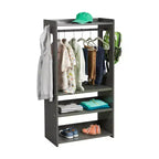 ECR4Kids Portant à vêtements pour enfants TrendiTot avec étagères réglables, armoire pour tout-petits