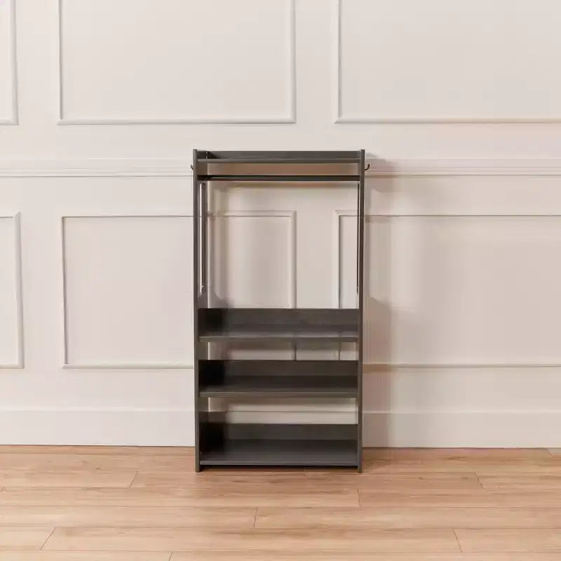 ECR4Kids Portant à vêtements pour enfants TrendiTot avec étagères réglables, armoire pour tout-petits