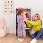 ECR4Kids Portant à vêtements pour enfants TrendiTot avec étagères réglables, armoire pour tout-petits
