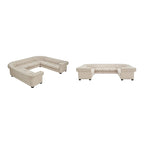 Canapé d'angle en U 11 places Chesterfield Gdansk