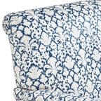 Fauteuil en tissu bleu et blanc 55 Downing Street Nottingham