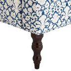 Fauteuil en tissu bleu et blanc 55 Downing Street Nottingham