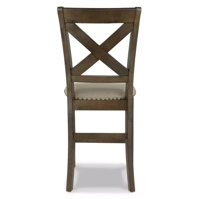 Tabouret de bar rembourré Signature Design by Ashley Morivile, hauteur comptoir, lot de 2, beige