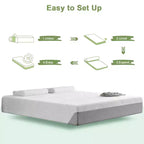 Matelas en mousse à mémoire de forme Wuleitex de 12 pouces, matelas de fermeté moyenne certifié respirant pour un sommeil frais et décompressif