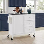 Îlot de cuisine/Chariot de cuisine avec plan de travail en granit Soren - Crosley