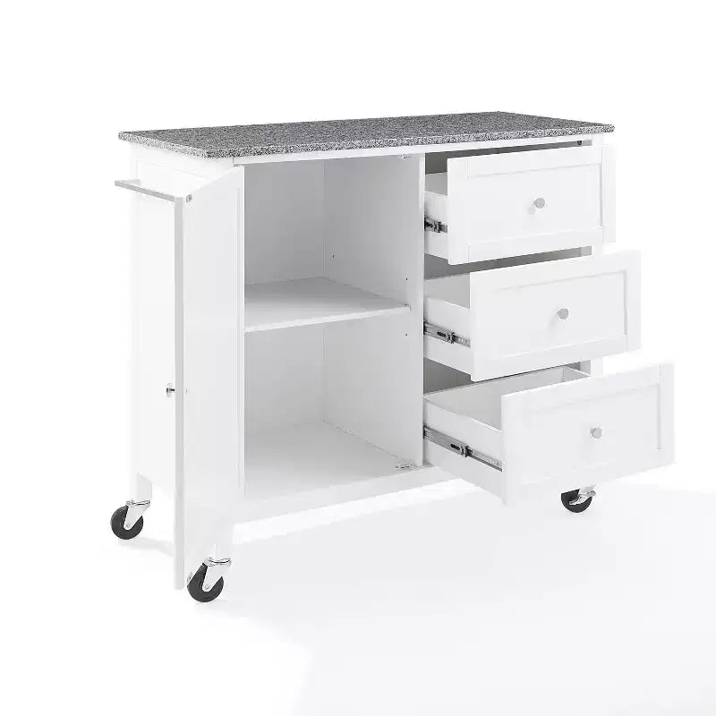 Îlot de cuisine/Chariot de cuisine avec plan de travail en granit Soren - Crosley
