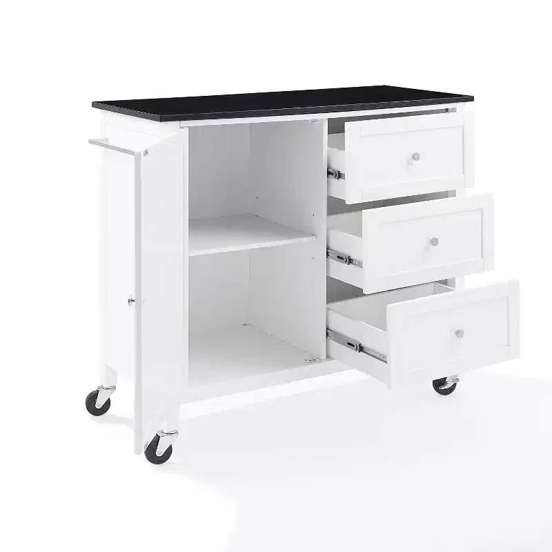Îlot de cuisine/Chariot de cuisine avec plan de travail en granit Soren - Crosley