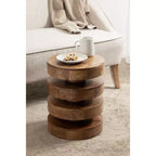Table d'appoint ronde Omar par Kate and Laurel