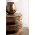 Table d'appoint ronde Omar par Kate and Laurel