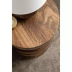 Table d'appoint ronde Omar par Kate and Laurel