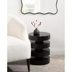 Table d'appoint ronde Omar par Kate and Laurel