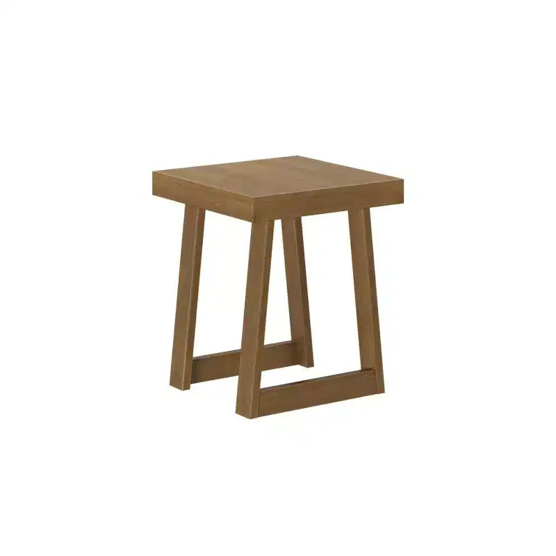 Table d'appoint carrée classique en bois massif Plank+Beam, table de canapé de 50,8 cm pour le salon, bout de canapé