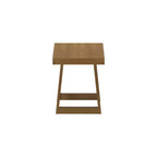 Table d'appoint carrée classique en bois massif Plank+Beam, table de canapé de 50,8 cm pour le salon, bout de canapé
