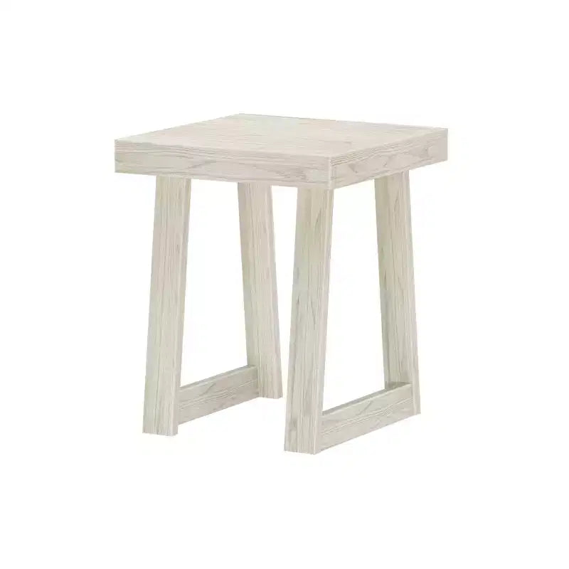 Table d'appoint carrée classique en bois massif Plank+Beam, table de canapé de 50,8 cm pour le salon, bout de canapé