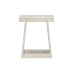 Table d'appoint carrée classique en bois massif Plank+Beam, table de canapé de 50,8 cm pour le salon, bout de canapé