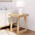 Plank+Beam Solid Wood Classic Square Side Table, 20 Sofa Table for Living Room, End Table