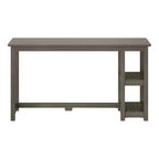 Bureau en bois massif Planche+Poutre avec étagères pour ordinateur, jeux, études, bureau pour la maison, 55