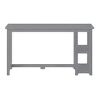 Bureau en bois massif Planche+Poutre avec étagères pour ordinateur, jeux, études, bureau pour la maison, 55