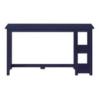 Bureau en bois massif Planche+Poutre avec étagères pour ordinateur, jeux, études, bureau pour la maison, 55