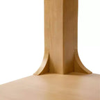 Table d'appoint carrée en bois massif Plank+Beam 20 avec étagère, table de chevet avec rangement pour salon