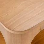 Table d'appoint carrée en bois massif Plank+Beam 20 avec étagère, table de chevet avec rangement pour salon