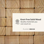 Cadre de lit simple plate-forme classique en bois massif Plank+Beam avec tête de lit à lattes