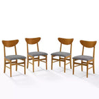 Ensemble de 4 chaises de salle à manger en bois Crosley Landon