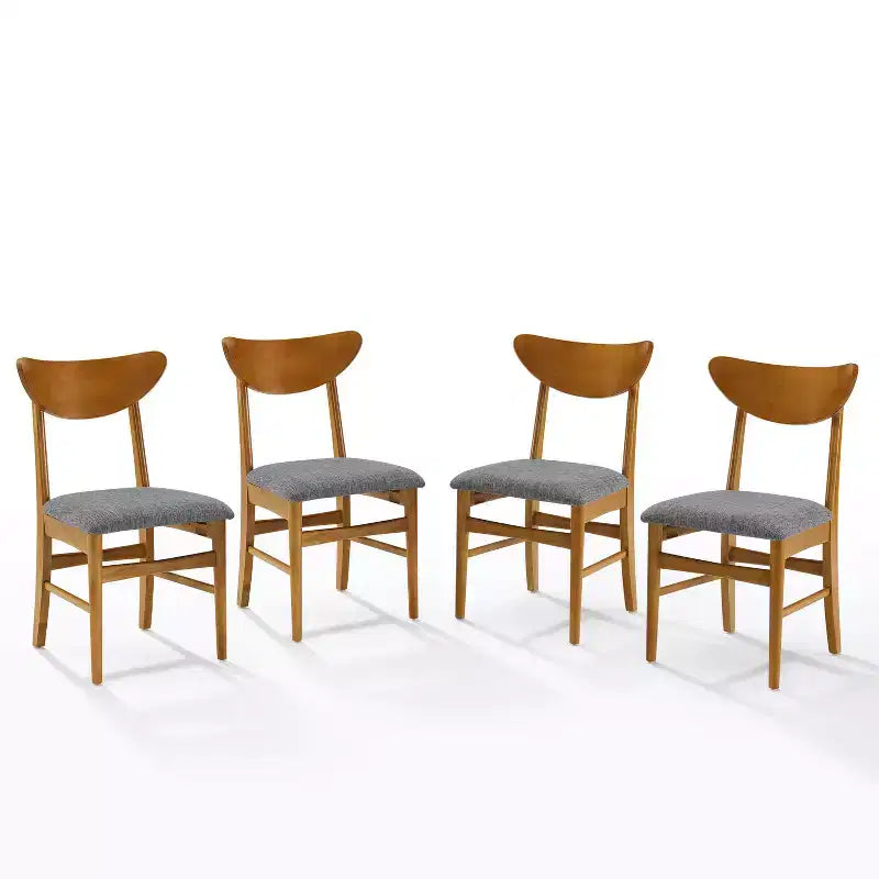 Ensemble de 4 chaises de salle à manger en bois Crosley Landon