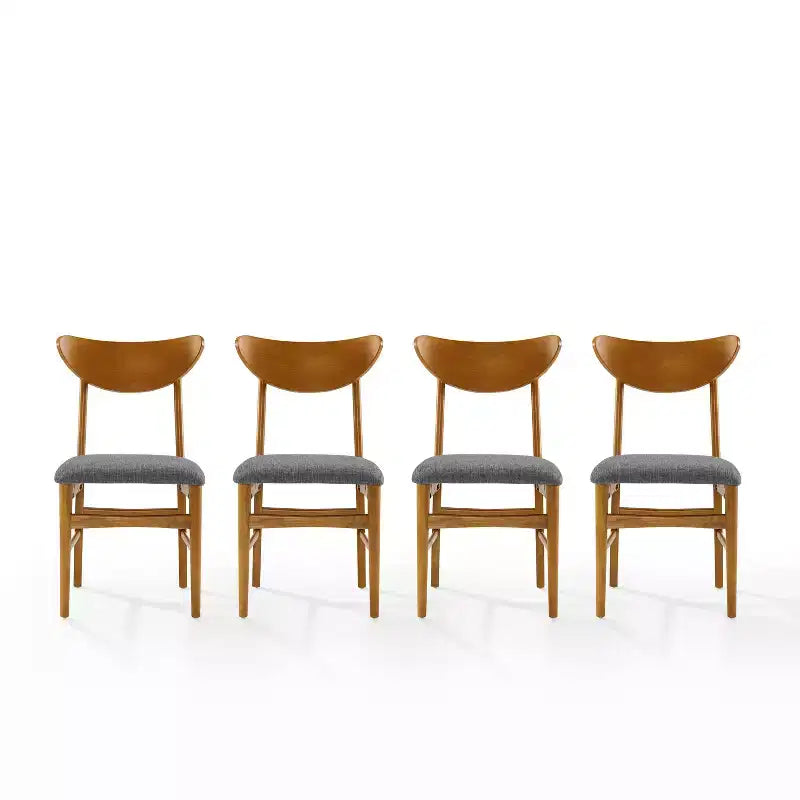 Ensemble de 4 chaises de salle à manger en bois Crosley Landon