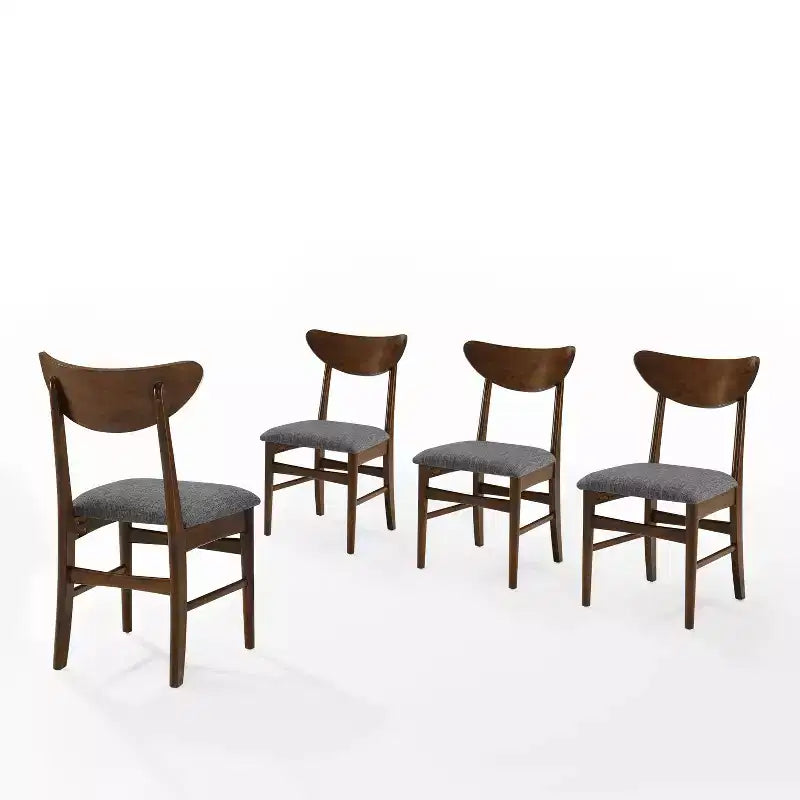 Ensemble de 4 chaises de salle à manger en bois Crosley Landon