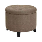 Pouf de rangement rond Designs4Comfort par Breighton Home