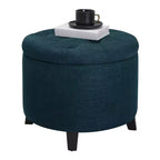 Pouf de rangement rond Designs4Comfort par Breighton Home