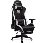 GTRACING Gaming Chair Fabric Height Adjustable Footrest Reclining Office Chair