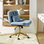 Chaise de bureau Nigel en flanelle moderne avec inclinaison et hauteur réglables Mecha|HULALA HOME