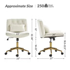 Chaise de bureau Nigel en flanelle moderne avec inclinaison et hauteur réglables Mecha|HULALA HOME