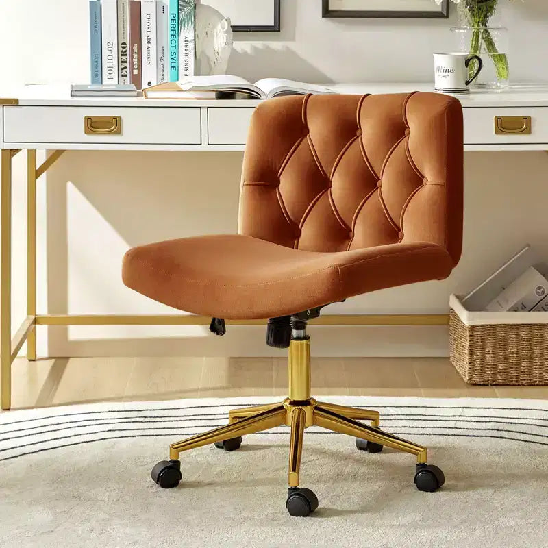 Chaise de bureau Nigel en flanelle moderne avec inclinaison et hauteur réglables Mecha|HULALA HOME