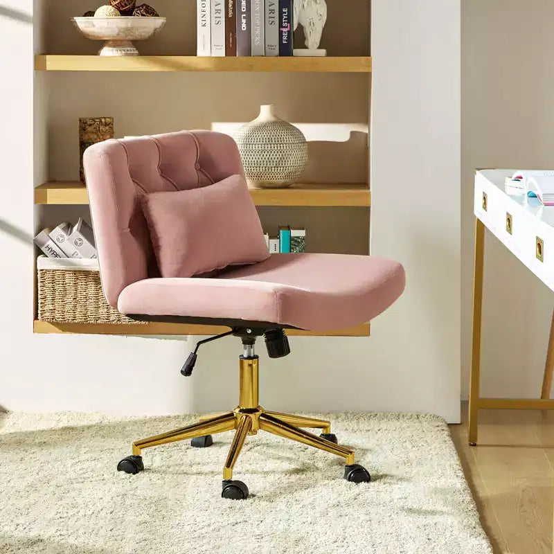 Chaise de bureau Nigel en flanelle moderne avec inclinaison et hauteur réglables Mecha|HULALA HOME