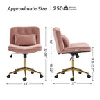 Chaise de bureau Nigel en flanelle moderne avec inclinaison et hauteur réglables Mecha|HULALA HOME