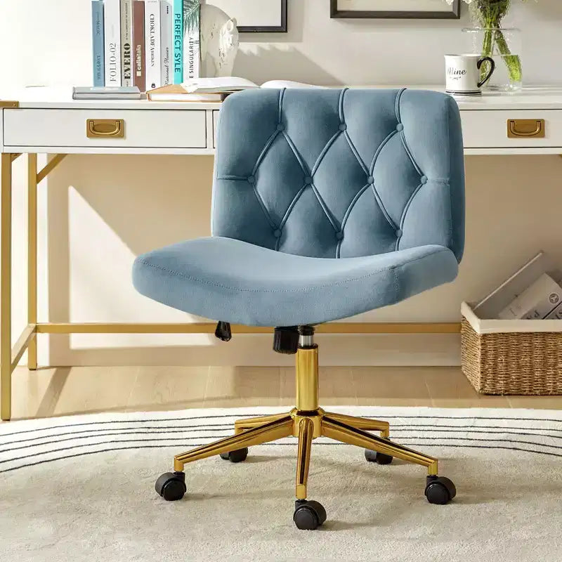 Chaise de bureau Nigel en flanelle moderne avec inclinaison et hauteur réglables Mecha|HULALA HOME