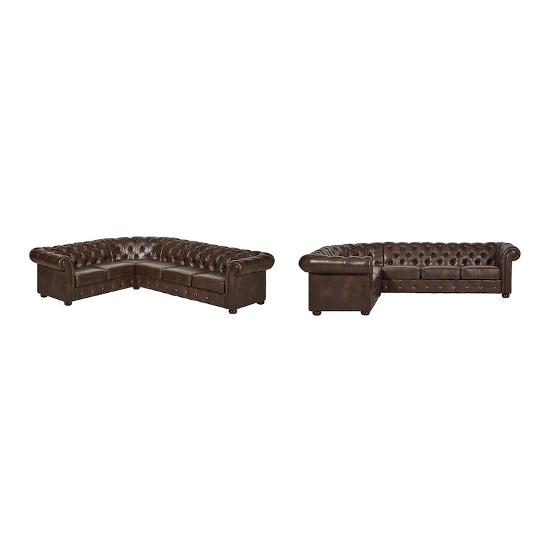 Canapé d'angle Chesterfield 6 places Gdansk