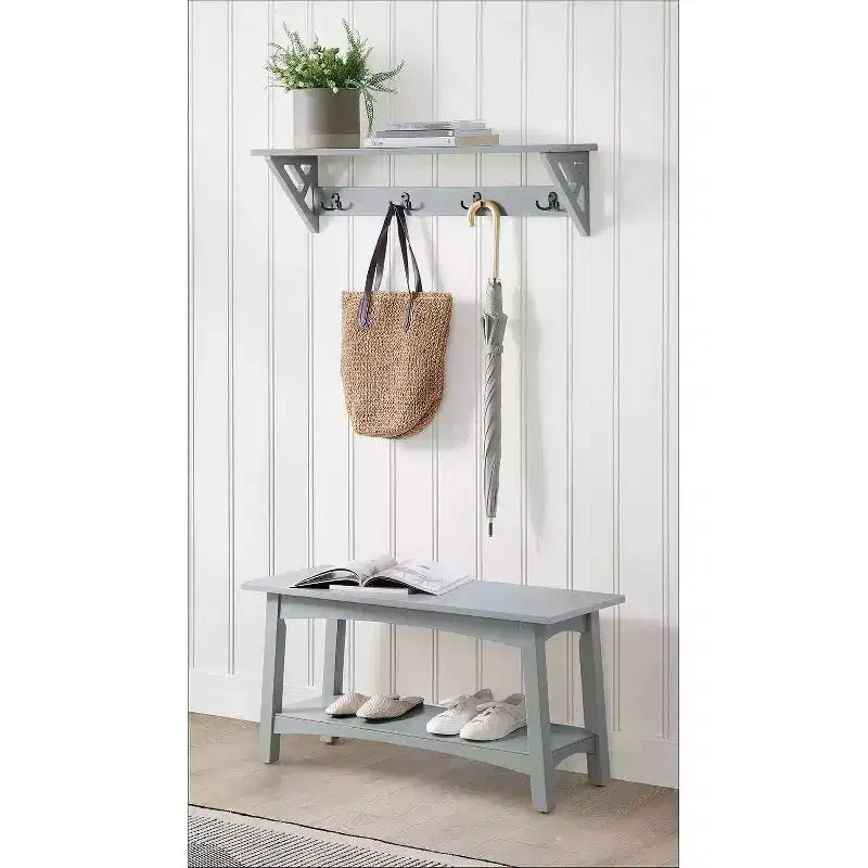 Patère avec banc de rangement Middlebury 91 cm - Alaterre Furniture